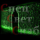 Уличная гирлянда Занавес "Дождь" Зеленый Чейзинг