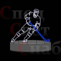 Световая фигура уличная декорация "Спортсмен-9"