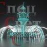 Светодиодный фонтан "Императорский" Изумрудный