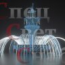 Светодиодный фонтан "Императорский" Сине-белый