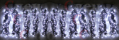 Гирлянда Клип лайт "Спайдер-Супер" Белая 12 х 20 м