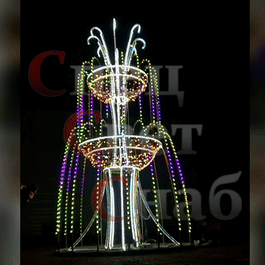 Световой фонтан "Королевский стандарт" 2х3м мульти