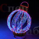 Световая фигура шар "Зимний восход" на подставке высота 1.7м